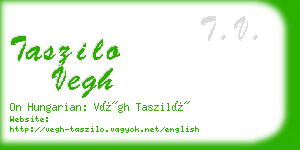 taszilo vegh business card